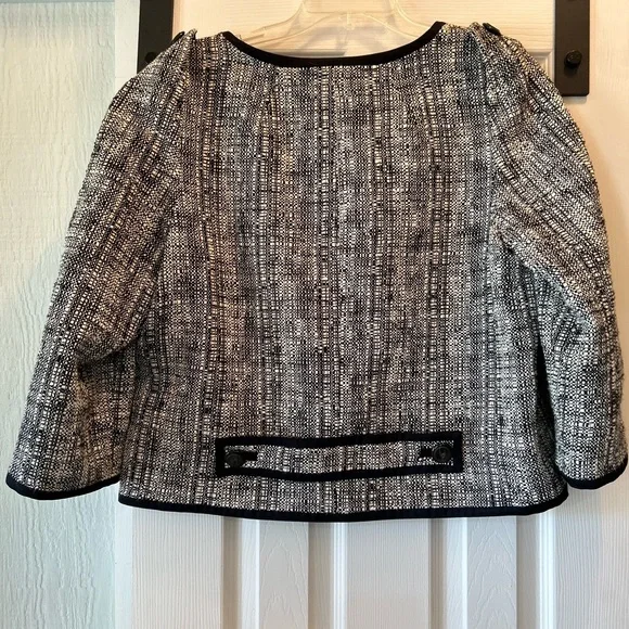 Talbots Black and White Tweed Blazer - Picture 2 of 3